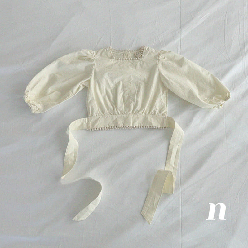 Ninibello - Korean Children Fashion - #kidsstore - Loen Back Ribbon Blouse - 3