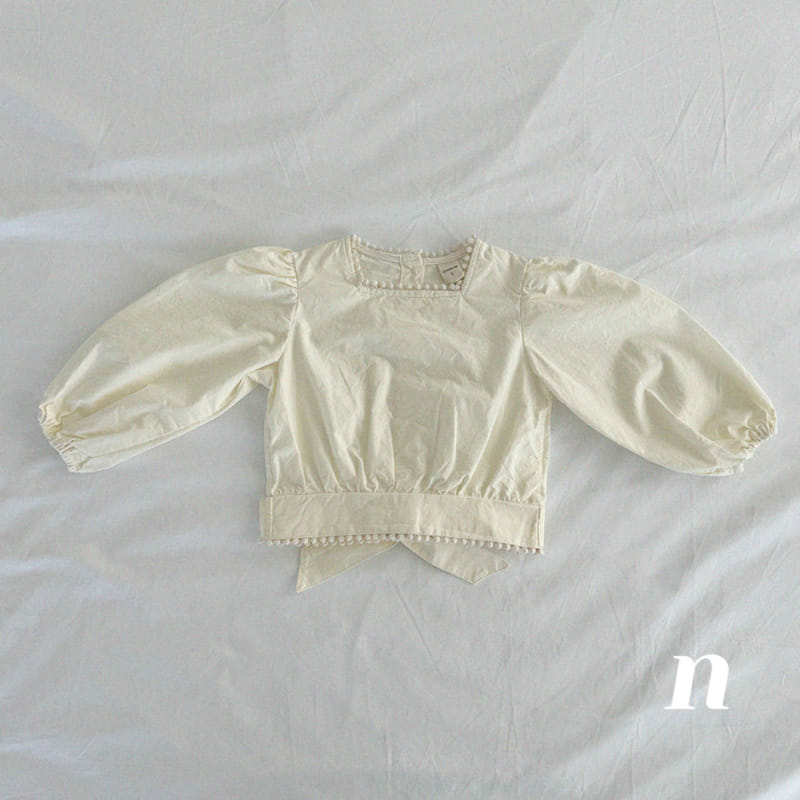 Ninibello - Korean Children Fashion - #littlefashionista - Loen Back Ribbon Blouse - 6