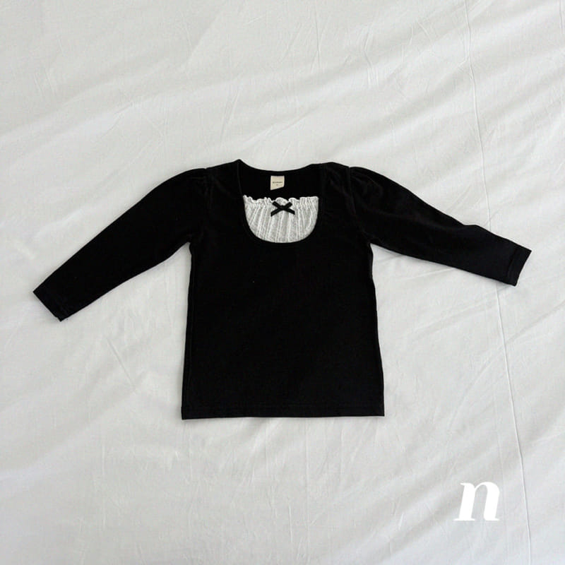 Ninibello - Korean Children Fashion - #littlefashionista - Chloe Ribbon Tee - 2