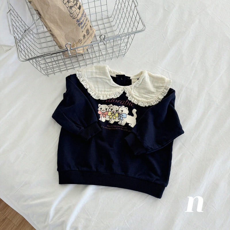 Ninibello - Korean Children Fashion - #minifashionista - Adorable Collar Sweatshirt - 8