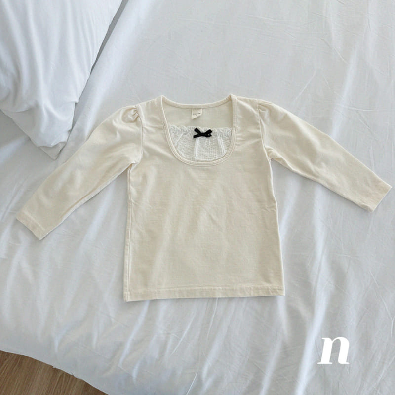 Ninibello - Korean Children Fashion - #magicofchildhood - Chloe Ribbon Tee - 4