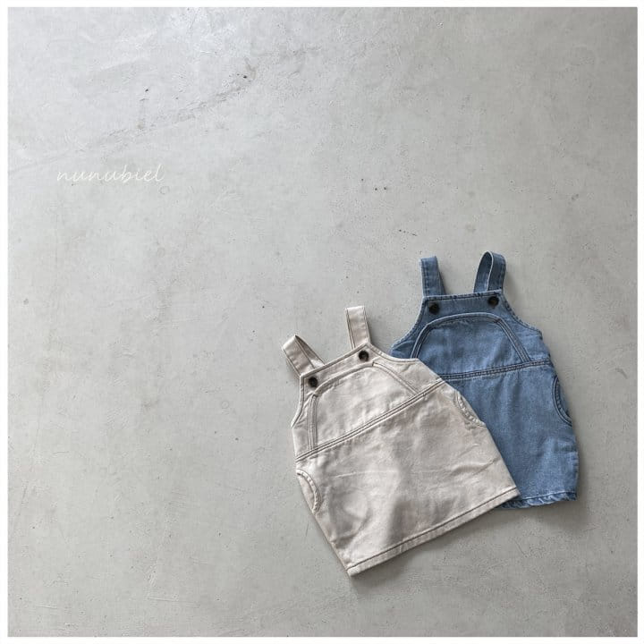 Nunubiel - Korean Baby Fashion - #babywear - Piping Denim One-Piece - 5