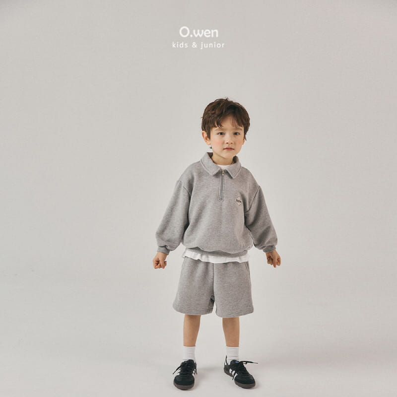 O Wen - Korean Children Fashion - #fashionkids - French Collar Pants Top Bottom Set - 2