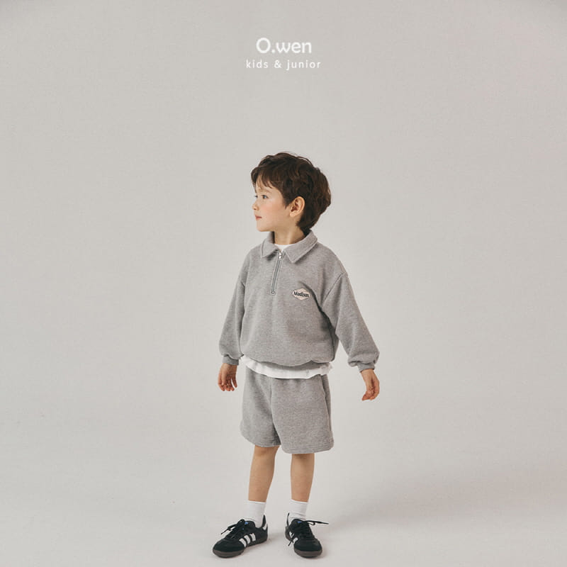 O Wen - Korean Children Fashion - #kidsshorts - French Collar Pants Top Bottom Set - 3