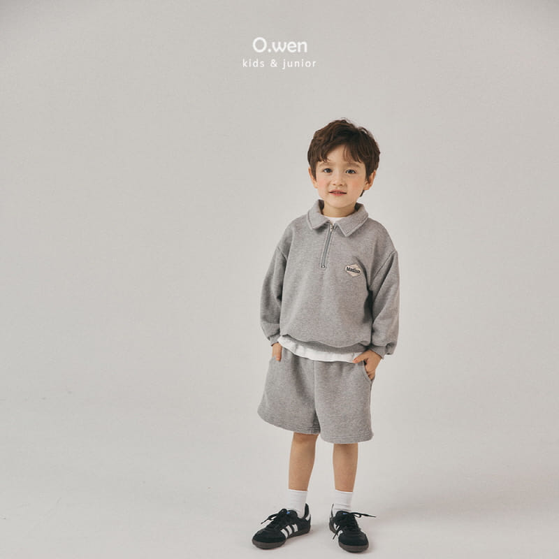 O Wen - Korean Children Fashion - #kidsshorts - French Collar Pants Top Bottom Set - 4