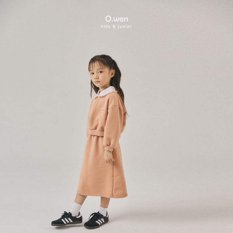 O Wen - Korean Children Fashion - #littlefashionista - French Collar Skirt Top Bottom Set - 8