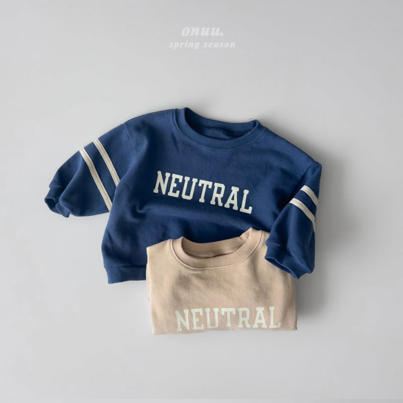 Onu - Korean Children Fashion - #fashionkids - Neutral Sweatshirt - 5