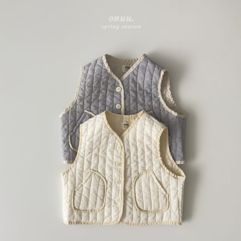 Onu - Korean Children Fashion - #fashionkids - Quilted Vest