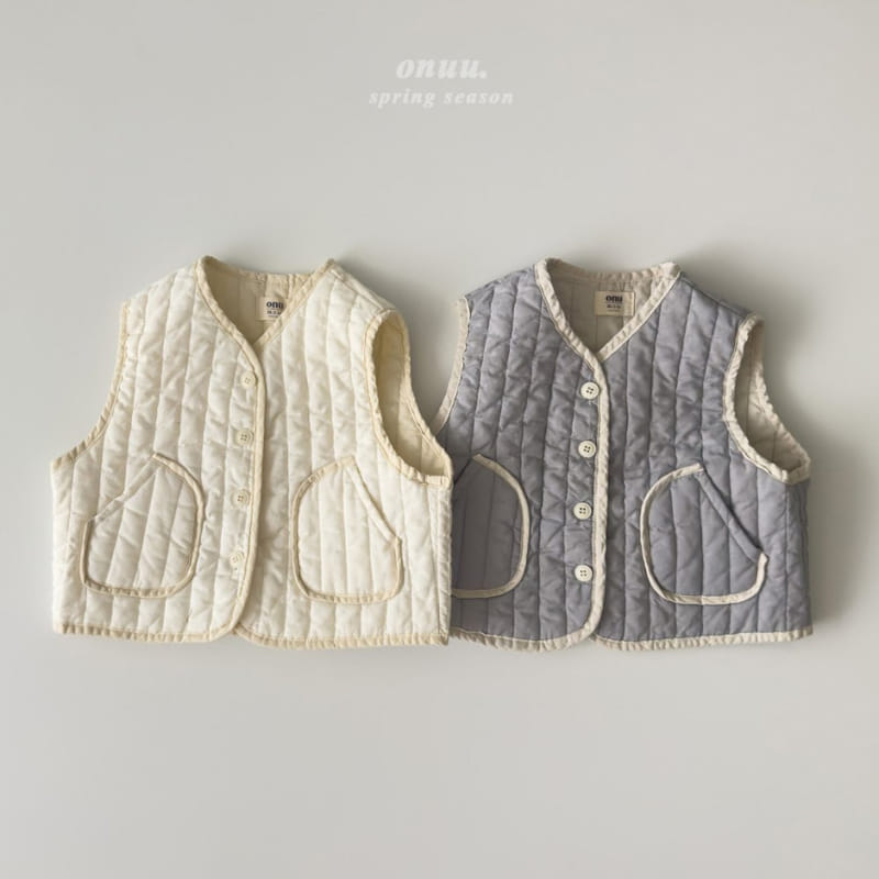 Onu - Korean Children Fashion - #minifashionista - Quilted Vest - 8