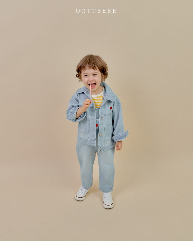 Oott Bebe - Korean Children Fashion - #Kfashion4kids - Cool Denim Overalls - 11