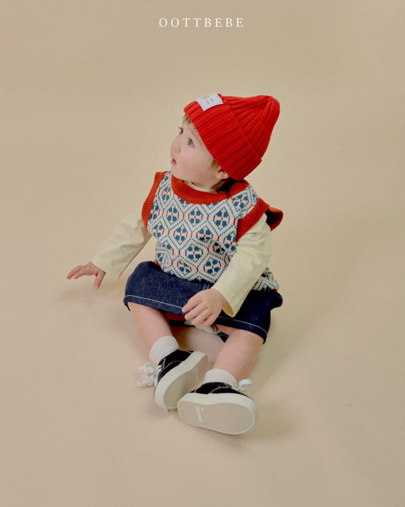 Oott Bebe - Korean Children Fashion - #childofig - Loco Knit Vest - 11