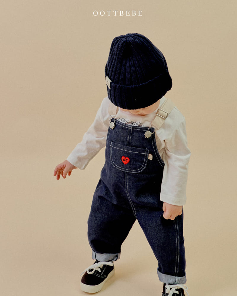 Oott Bebe - Korean Children Fashion - #childofig - Dandy Denim Overalls - 8