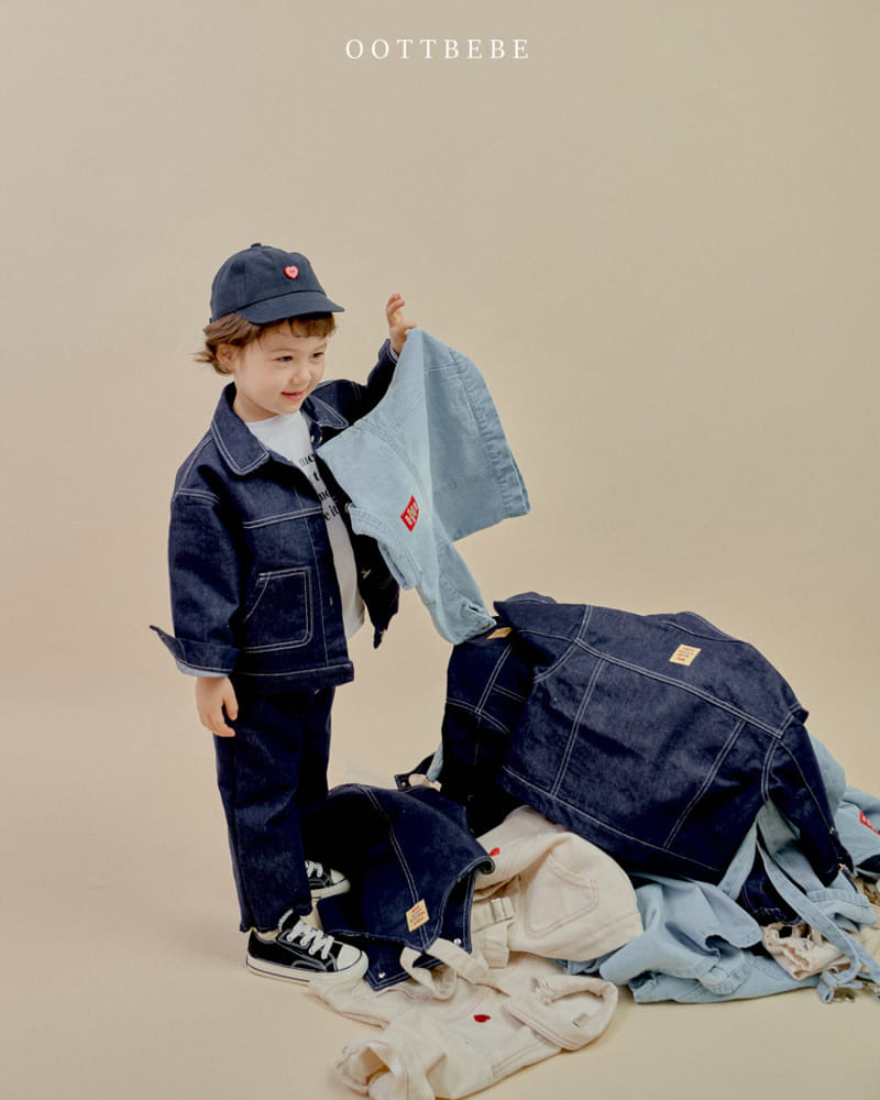 Oott Bebe - Korean Children Fashion - #childofig - Dandy Denim Pants - 7