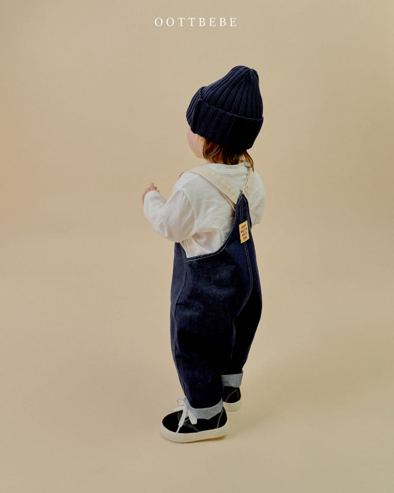 Oott Bebe - Korean Children Fashion - #childrensboutique - Dandy Denim Overalls - 9