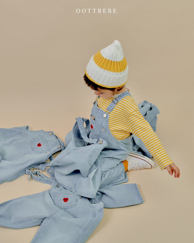 Oott Bebe - Korean Children Fashion - #fashionkids - Cool Denim Overalls - 7