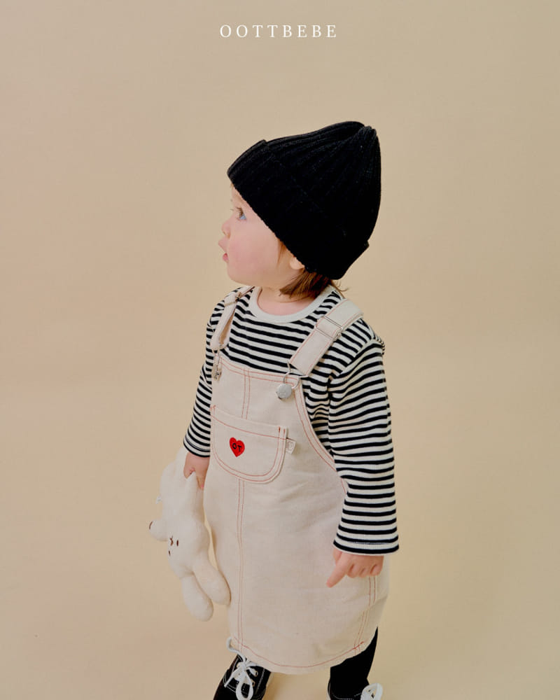 Oott Bebe - Korean Children Fashion - #magicofchildhood - Dany Denim Dungarees One-Piece - 3