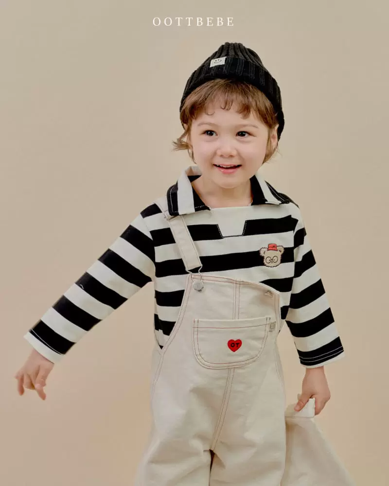 Oott Bebe - Korean Children Fashion - #magicofchildhood - Dandy Denim Overalls - 2