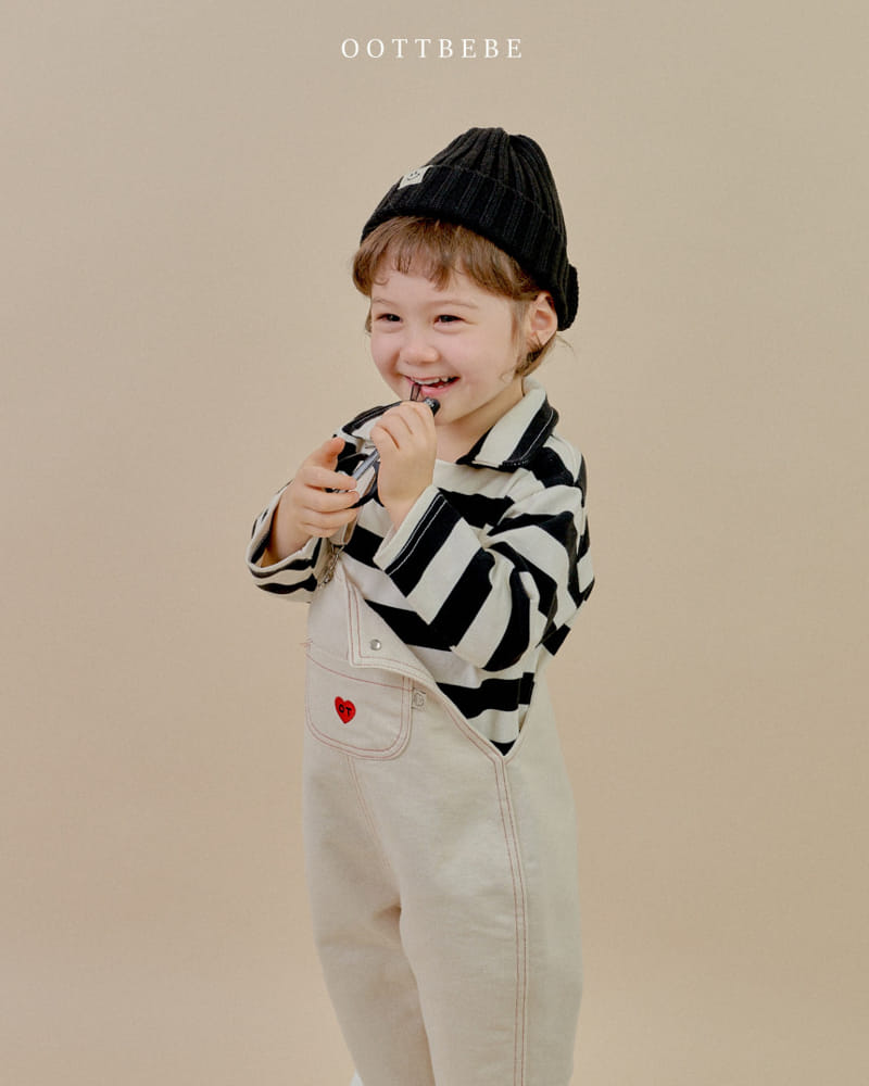 Oott Bebe - Korean Children Fashion - #minifashionista - Dandy Denim Overalls - 3