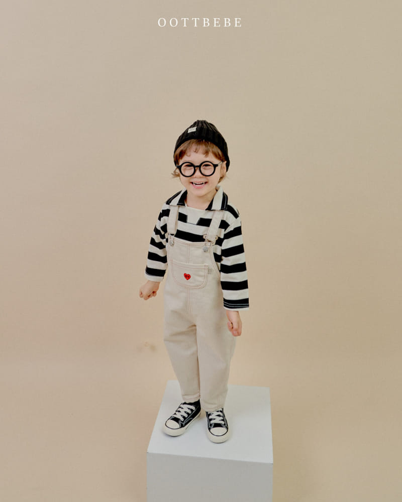 Oott Bebe - Korean Children Fashion - #minifashionista - Dandy Denim Overalls - 4