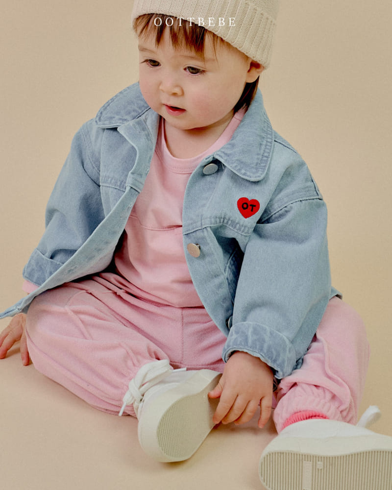 Oott Bebe - Korean Children Fashion - #toddlerclothing - Cool Denim Jacket - 4