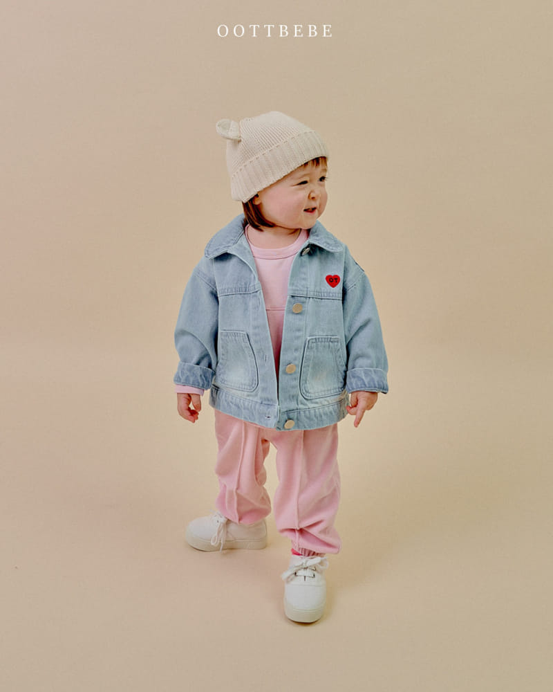 Oott Bebe - Korean Children Fashion - #todddlerfashion - Cool Denim Jacket - 2