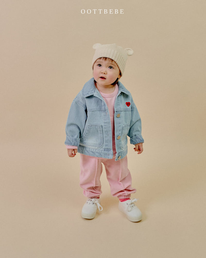 Oott Bebe - Korean Children Fashion - #toddlerclothing - Cool Denim Jacket - 3