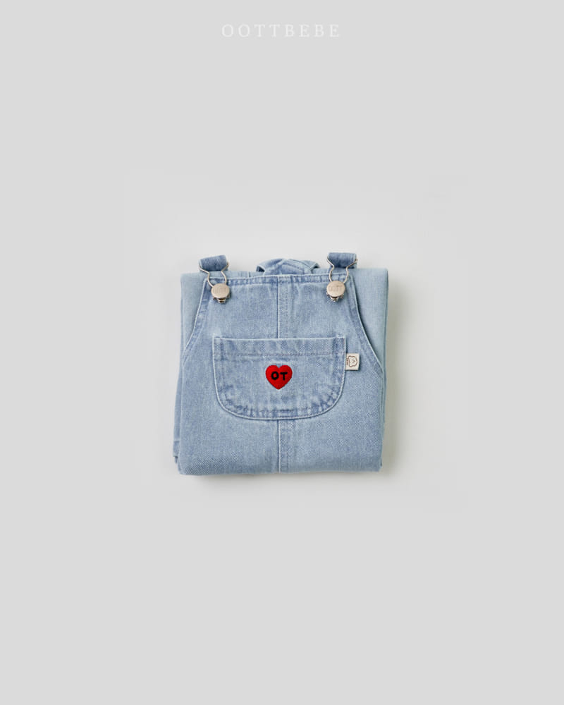 Oott Bebe - Korean Children Fashion - #toddlerclothing - Cool Denim Overalls