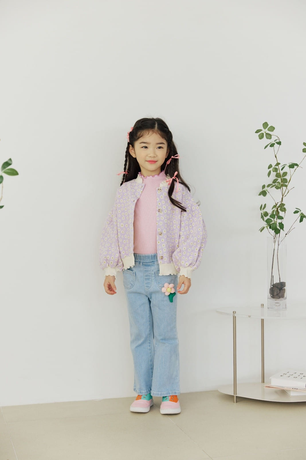 Orange Mom - Korean Children Fashion - #littlefashionista - Daisy Cardigan With Mom  - 4