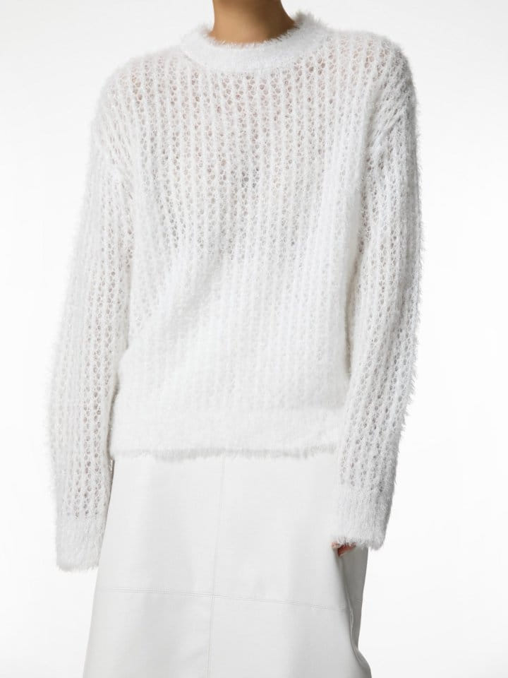 Paper Moon - Korean Women Fashion - #womensfashion - Metallic Pearl Oversized Knit Top - 12