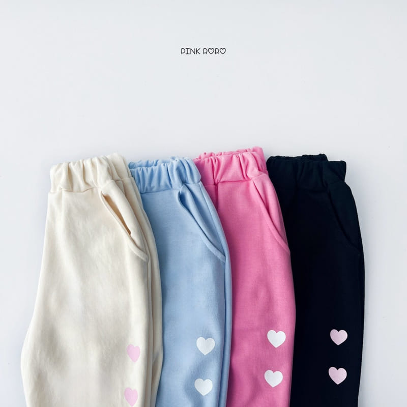 Pinkroro - Korean Children Fashion - #Kfashion4kids - Bbo Heart Jogger Pants - 3