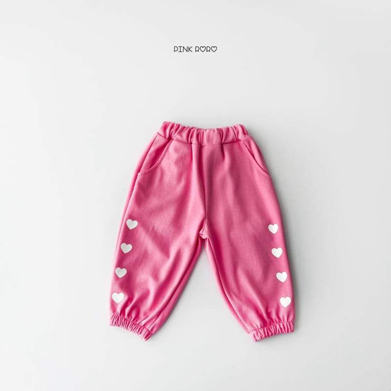 Pinkroro - Korean Children Fashion - #childofig - Bbo Heart Jogger Pants - 9