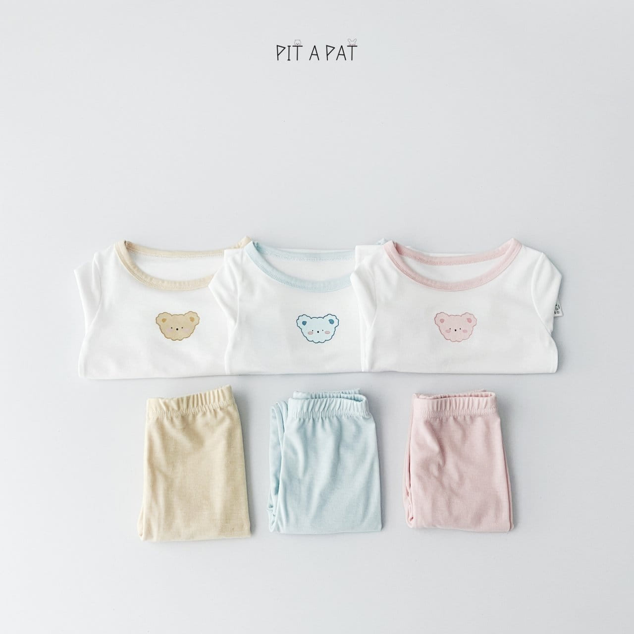 Pitapat - Korean Children Fashion - #Kfashion4kids - Shy Bear Color Easy Wear - 2