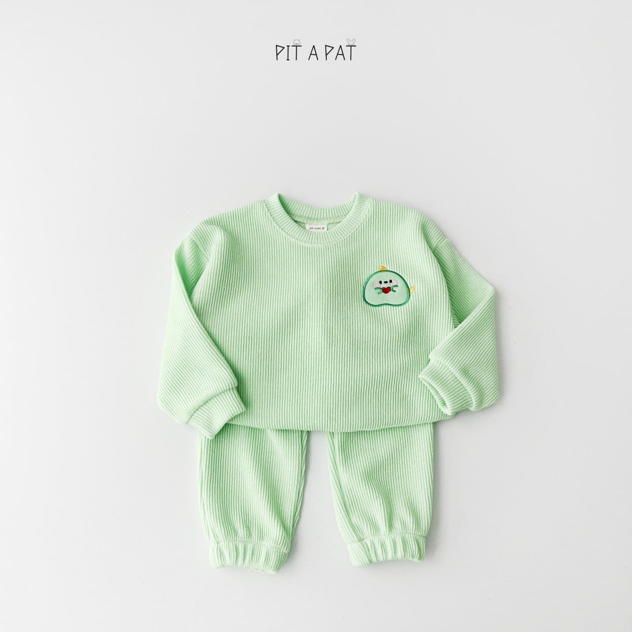 Pitapat - Korean Children Fashion - #fashionkids - Four Knit Top Bottom Set - 6