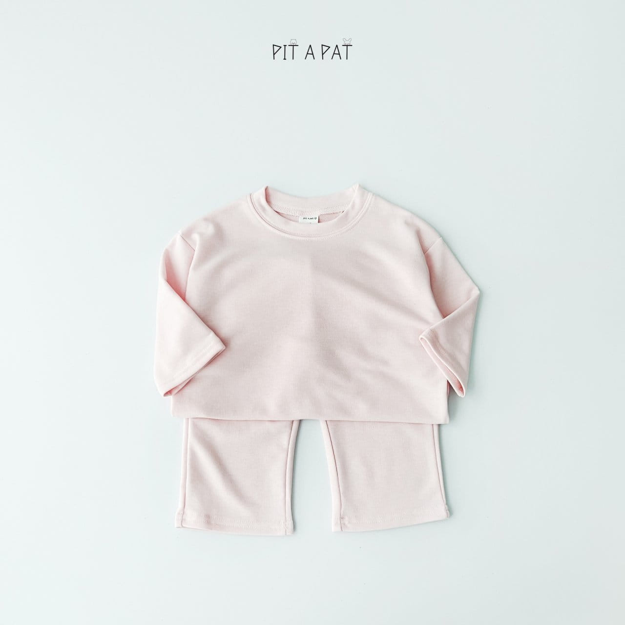 Pitapat - Korean Children Fashion - #kidsstore - Pastel Short Top Bottom Set - 5