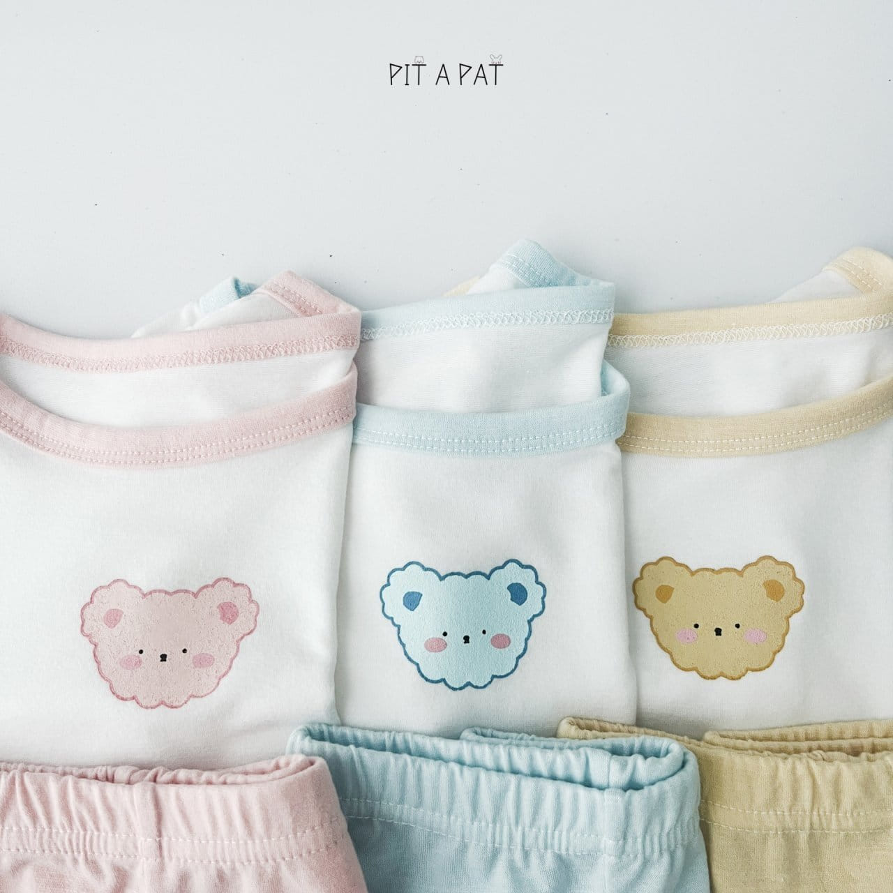 Pitapat - Korean Children Fashion - #littlefashionista - Shy Bear Color Easy Wear - 3