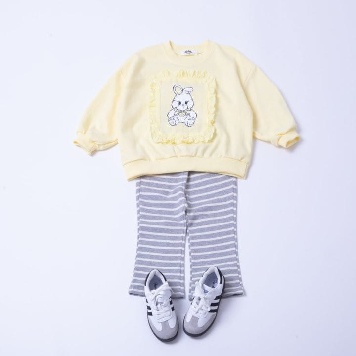 Pulupulu - Korean Children Fashion - #designkidswear - Striped Boot Cut Pants - 5