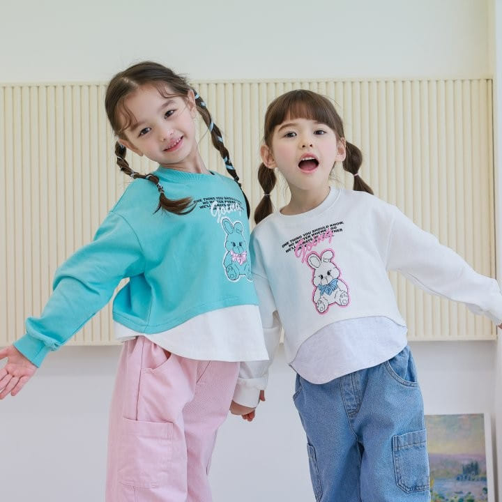 Pulupulu - Korean Children Fashion - #designkidswear - Bunny Layered Tee - 3