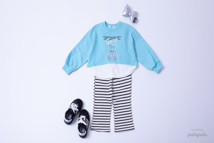 Pulupulu - Korean Children Fashion - #fashionkids - Striped Boot Cut Pants - 7