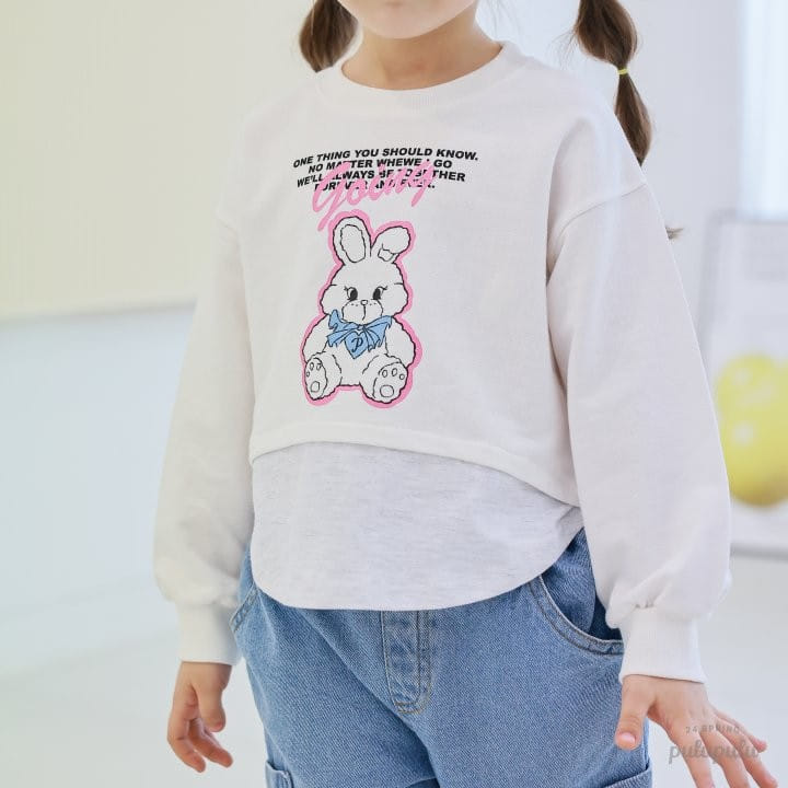 Pulupulu - Korean Children Fashion - #kidzfashiontrend - Bunny Layered Tee - 8