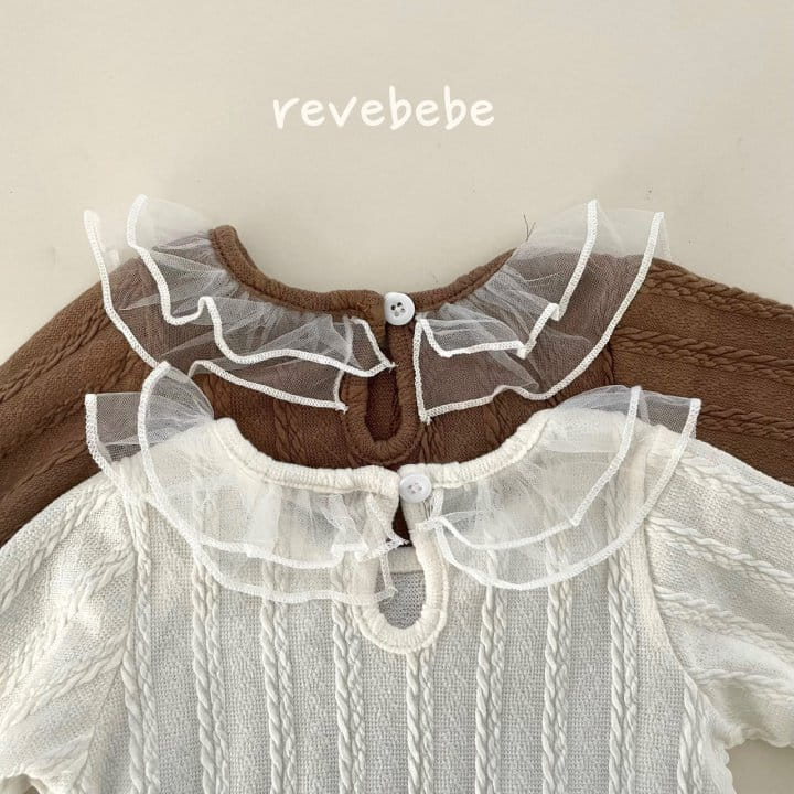 Reve Kid - Korean Baby Fashion - #babyoutfit - Bebe Lace Frill Knit  - 3