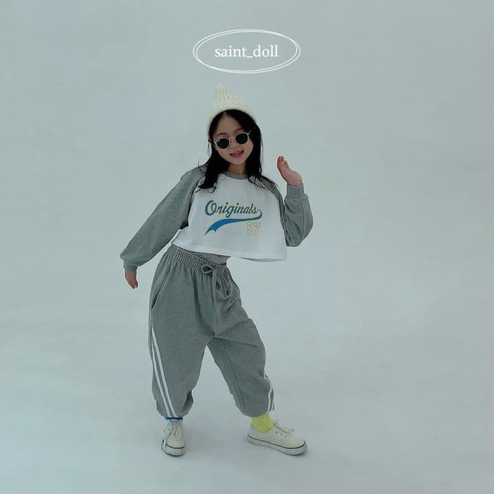 Saint Doll - Korean Children Fashion - #childofig - Diagonal Jogger Pants - 3