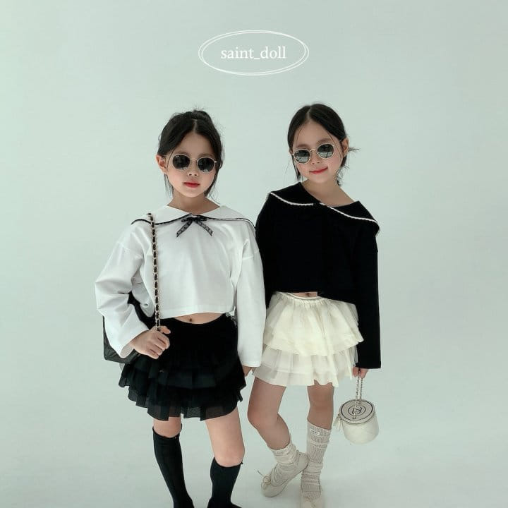 Saint Doll - Korean Children Fashion - #childofig - Spangles Ribbon Tee - 2