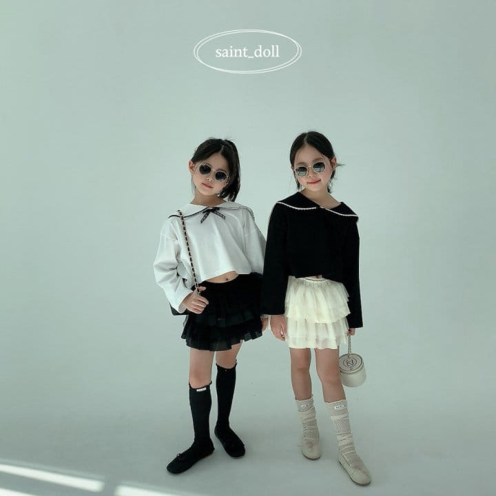 Saint Doll - Korean Children Fashion - #childofig - Spangles Ribbon Tee - 3