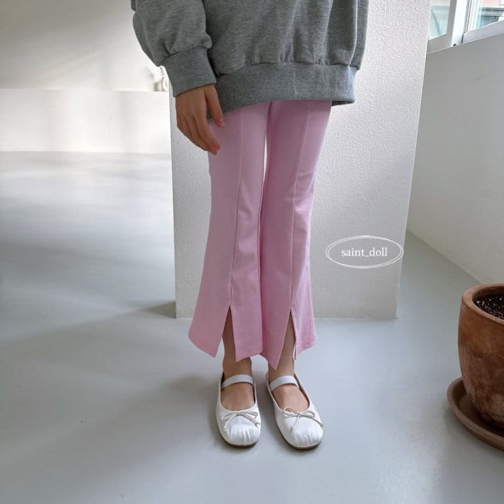 Saint Doll - Korean Children Fashion - #designkidswear - Spring Slit Wide Pants - 3