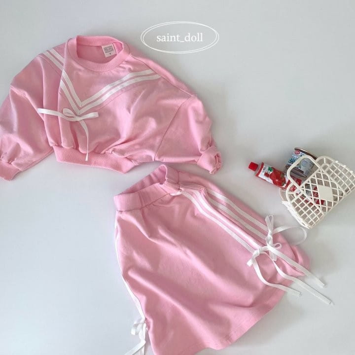 Saint Doll - Korean Children Fashion - #designkidswear - Ribbon Tape Sweatshirt - 2