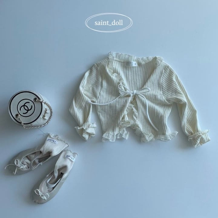 Saint Doll - Korean Children Fashion - #discoveringself - Frill Rib Cardigan - 2