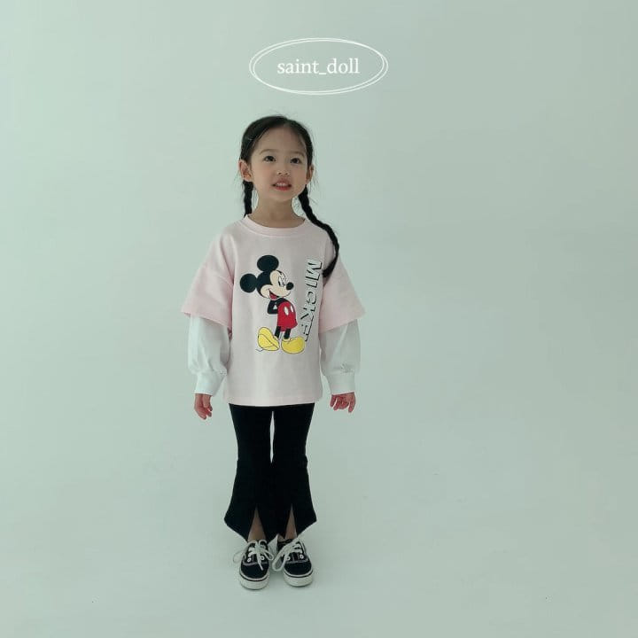 Saint Doll - Korean Children Fashion - #designkidswear - Spring Slit Wide Pants - 4