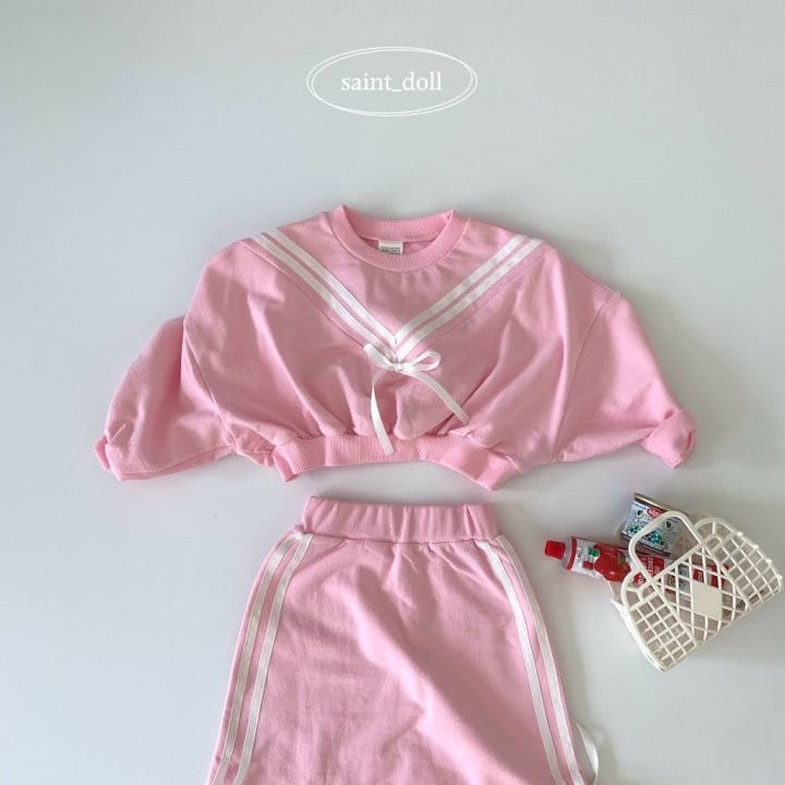 Saint Doll - Korean Children Fashion - #discoveringself - Ribbon Tape Sweatshirt - 3