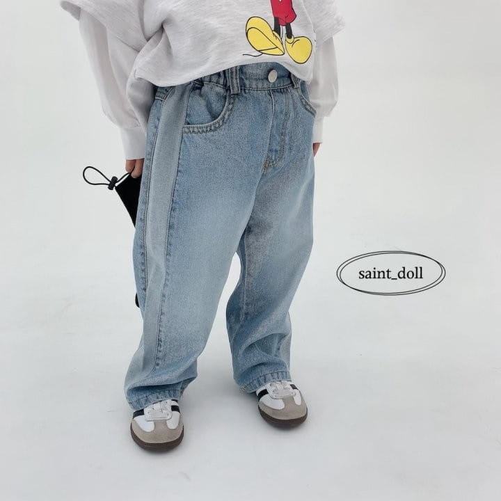 Saint Doll - Korean Children Fashion - #fashionkids - Saiba Denim Pants With Mom - 11