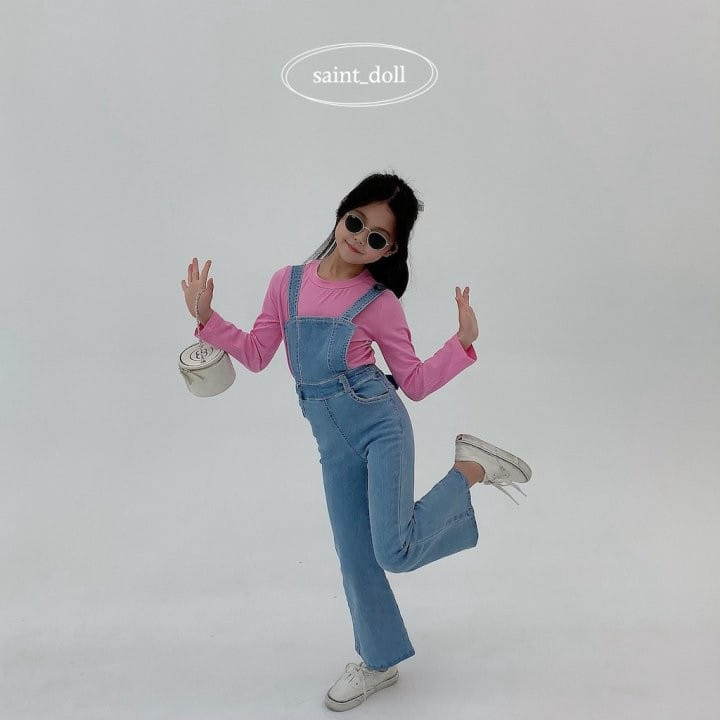 Saint Doll - Korean Children Fashion - #fashionkids - Mey Dungarees Pants - 5